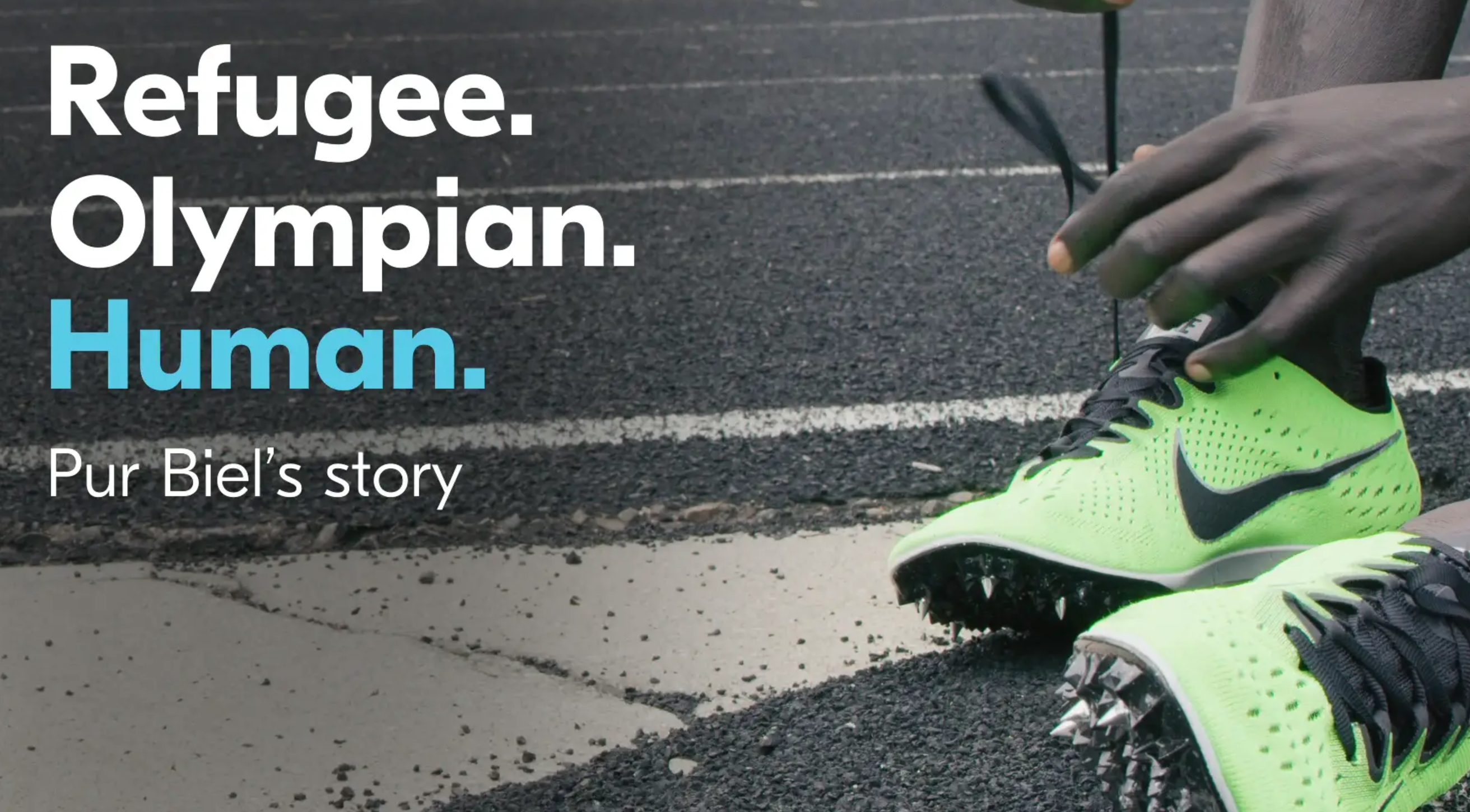 Refugee. Olympian. Human. Pur Biel's story Banner Image